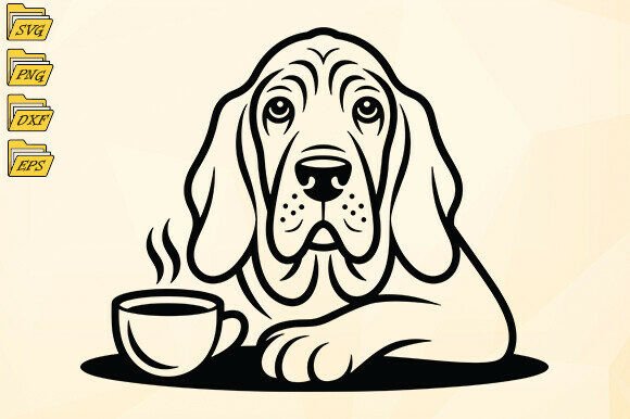 Basset Hound Svg, Sleepy Dog Svg