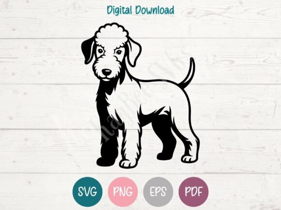 Bedlington Terrier Dog SVG PNG EPS PDF