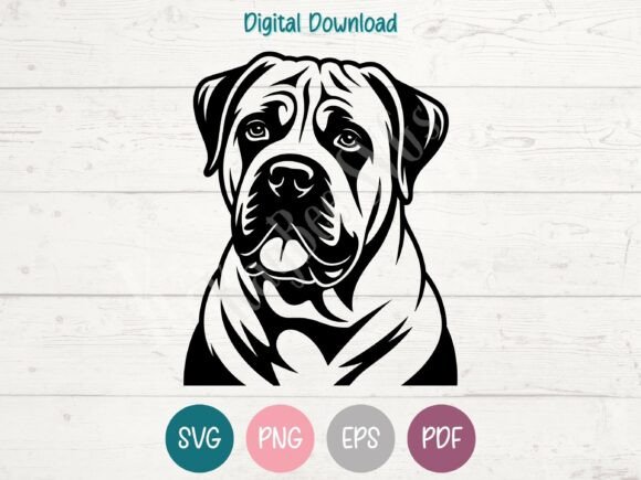 Boerboel Dog SVG PNG EPS PDF Design