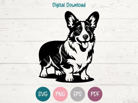 Cardigan Welsh Corgi Dog SVG PNG EPS