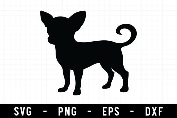 Chihuahua Dog Silhouette, Dog SVG