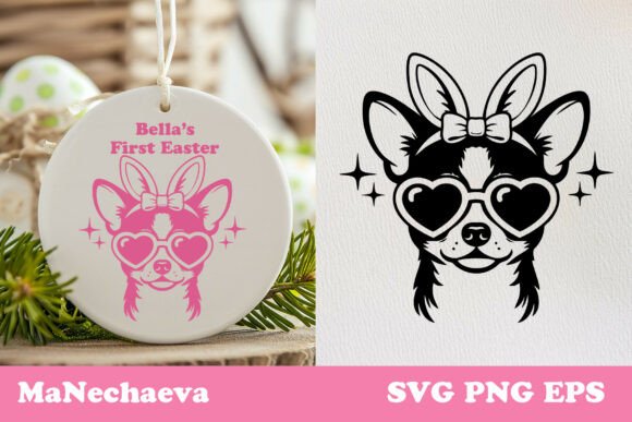 Cute Chihuahua Easter Dog SVG