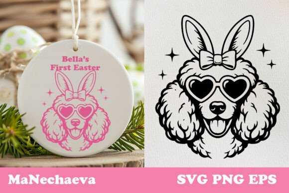 Cute Poodle Easter Dog SVG