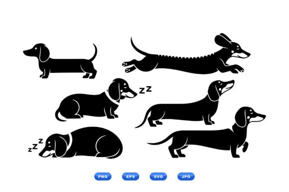 Dachshund Dog SVG Clipart