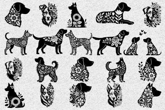 Floral Dog Svg Bundle Review