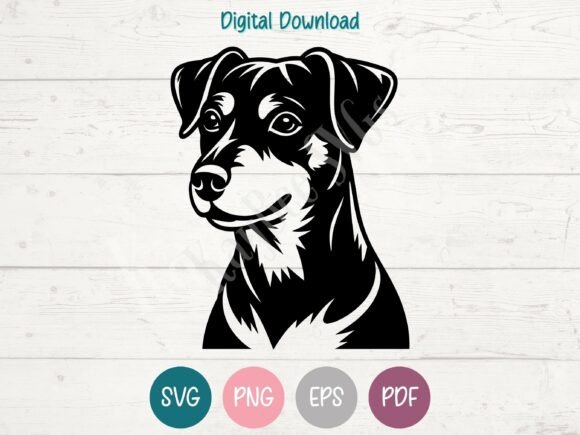 German Pinscher Dog SVG PNG EPS PDF