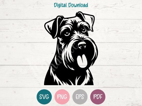 Giant Schnauzer Dog SVG PNG EPS PDF