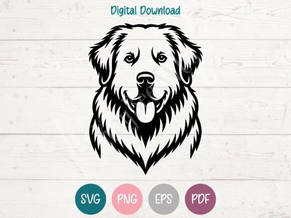 Great Pyrenees Dog SVG PNG EPS PDF