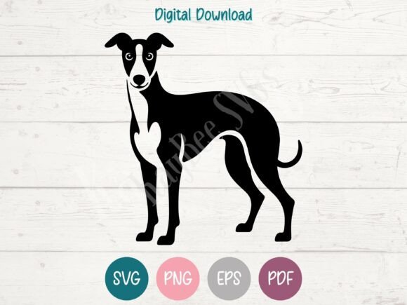 Greyhound Dog SVG PNG EPS PDF Design