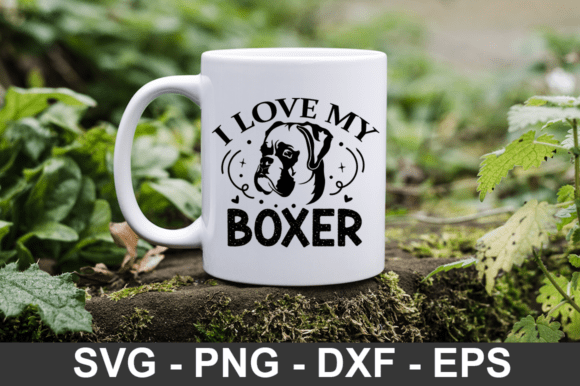 I Love My Boxer Svg Design,dog Svg Desig