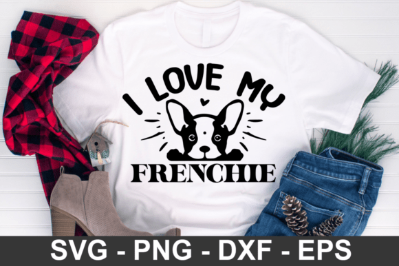 I Love My Frenchie Svg Design,dog Svg