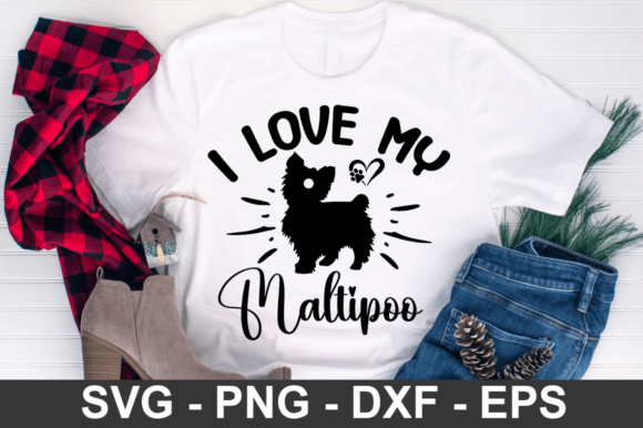I Love My Maltipoo Svg Design,dog Svg