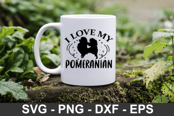 I Love My Pomeranian Svg Design