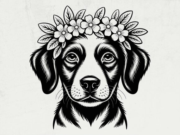 Longhaired Dachshund Dog SVG Cut File