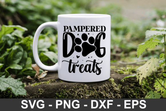 Pampered Dog Treats Svg Design