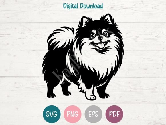 Pomeranian Dog SVG PNG EPS PDF Design