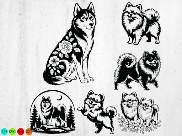 Pomeranian Dog SVG, Pomeranian Art