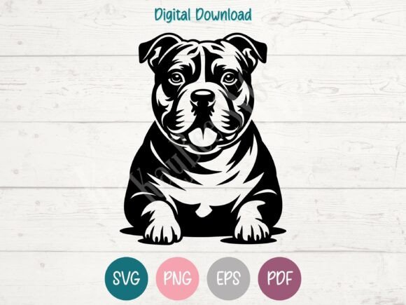 Staffordshire Bull Terrier Dog SVG PNG
