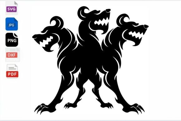 Three Headed Dog SVG Cerberus