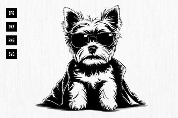 Yorkshire Terrier Dog SVG, Puppy Svg